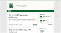Desktop Screenshot of kickoff-sportspub.dk