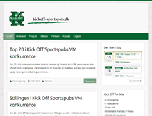 Tablet Screenshot of kickoff-sportspub.dk